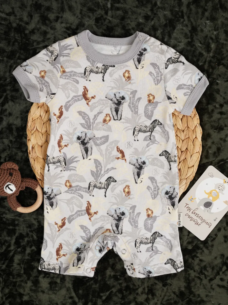 Песочник 3 шт Супер Пупс нбр/3прпе/ДжунглиСафариСерыйГолубой - фото 18