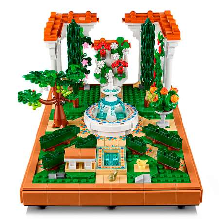 Конструктор LEGO Icons Сад с фонтаном
