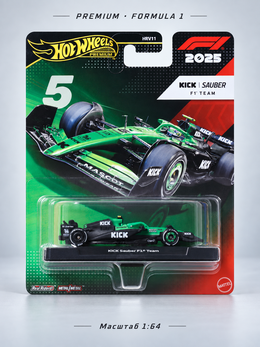 Болид Hot Wheels Premium Formula 1 JKD89 1:64 JKD89 - фото 1