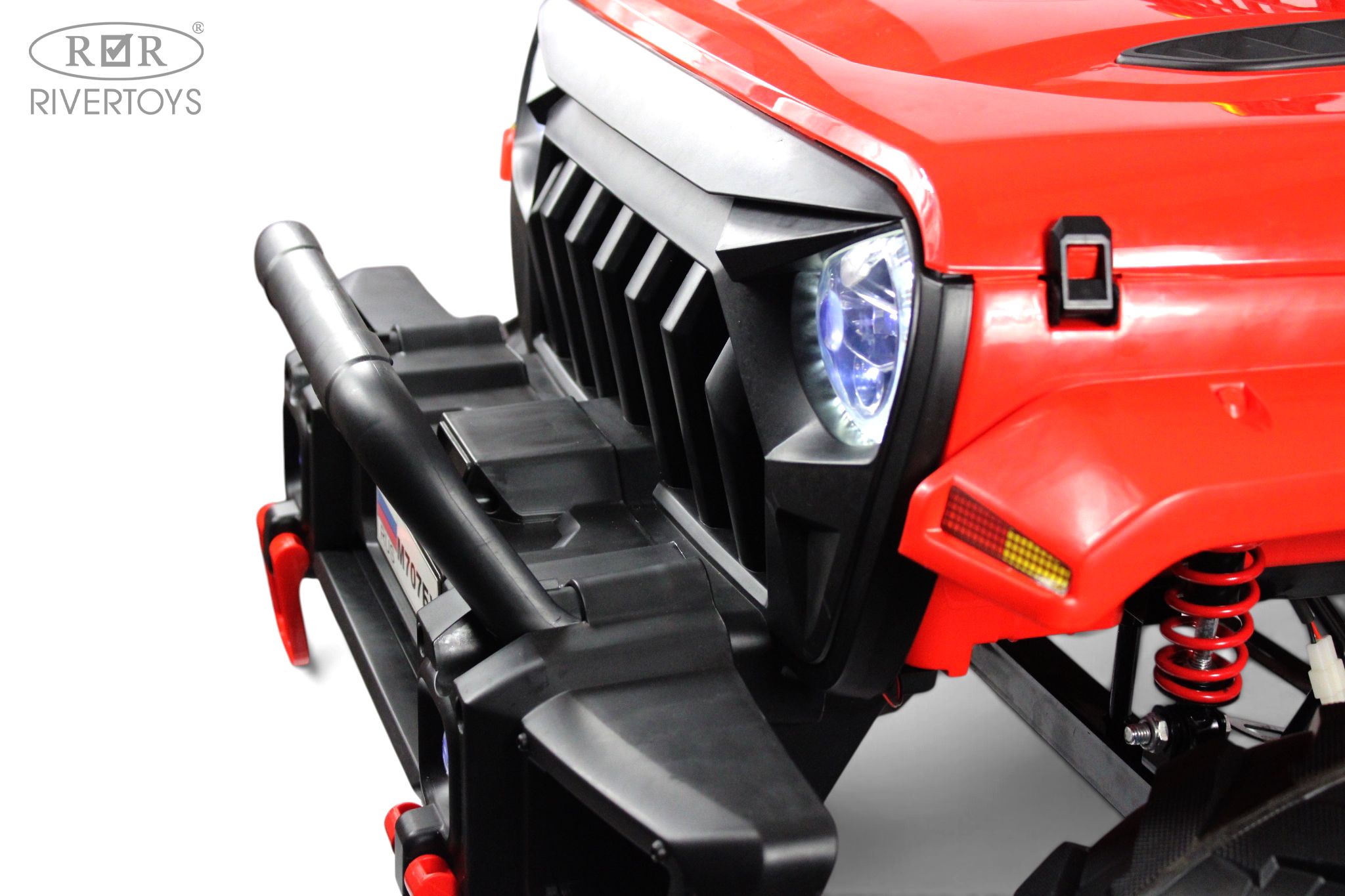 Электромобиль RIVERTOYS М707БХ Red С пультом ДУ - фото 7