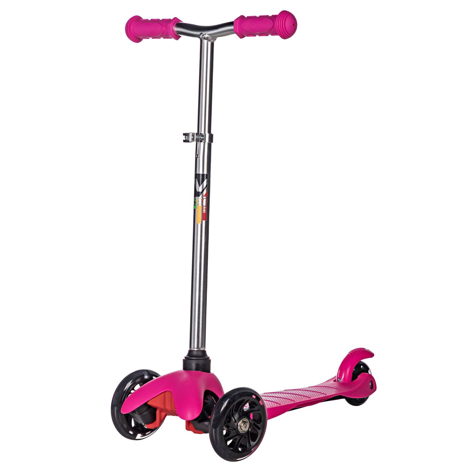 Изображение товара Детский трехколесный самокат Novatrack DISCO-KIDS Basic с светящимися колесами