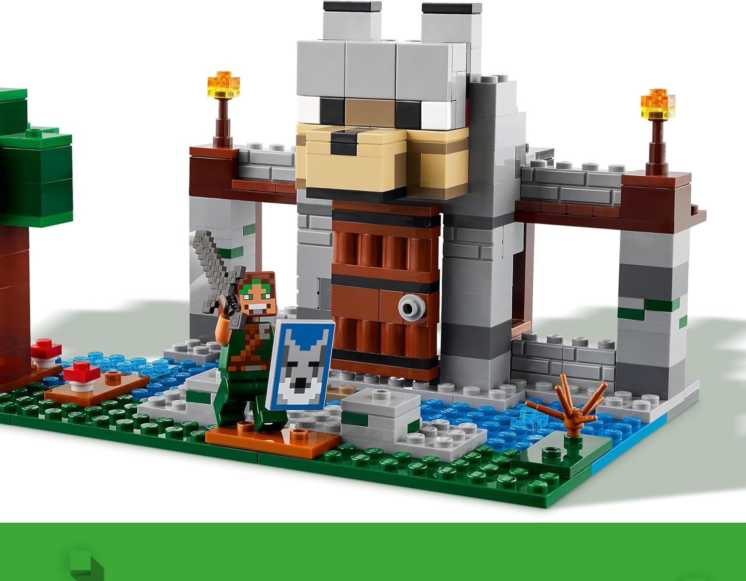 Конструктор LEGO Minecraft Волчья крепость блочный - фото 6