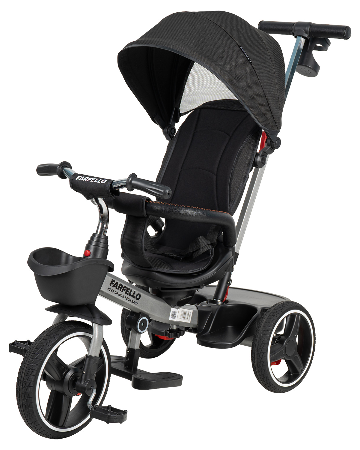 Трехколесный велосипед Farfello 10 дюймов - фото 9