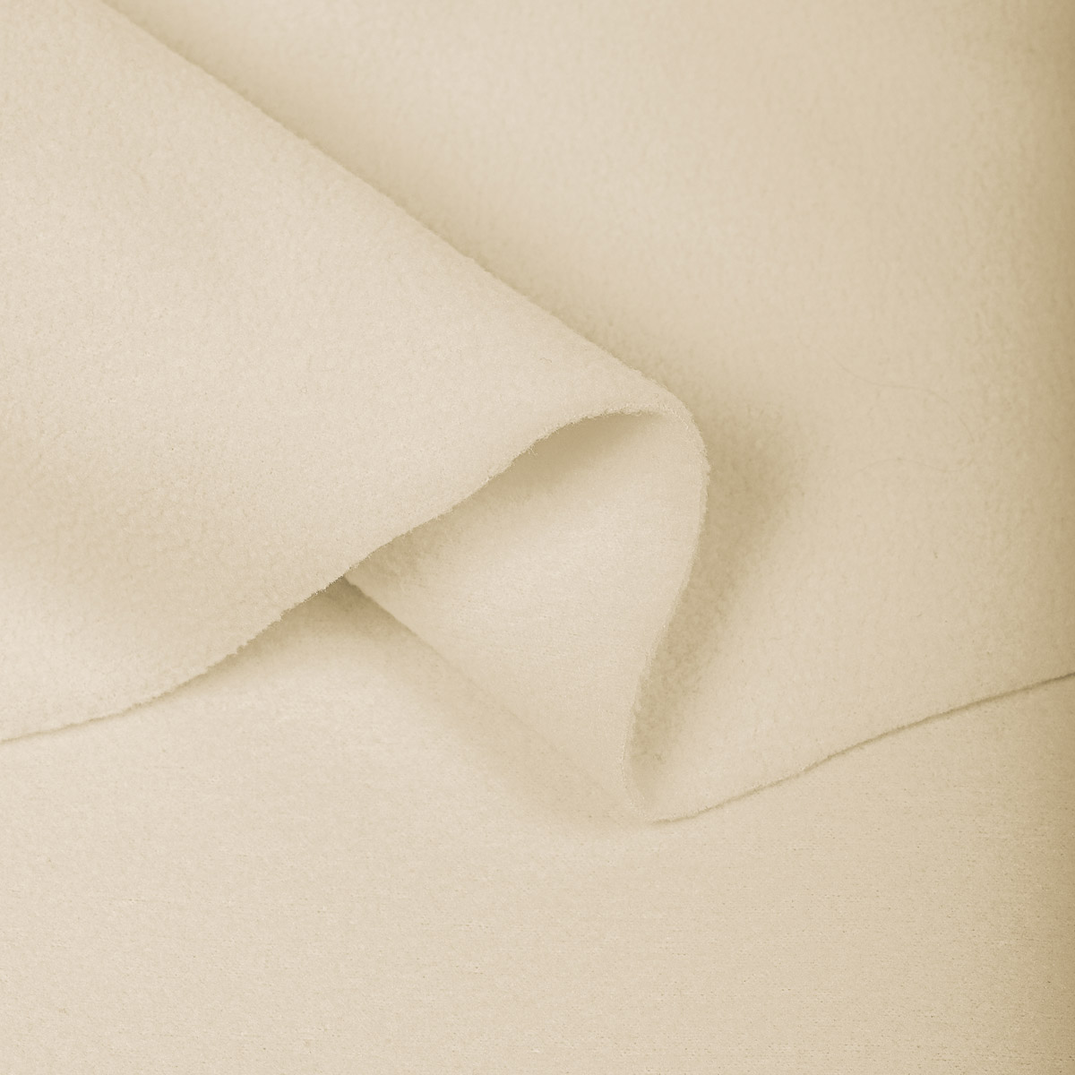 Ткань TBY флис полиэстр ширина 150см цвет молочный - фото 5