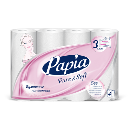 Бумажные полотенца Papia 4 шт.