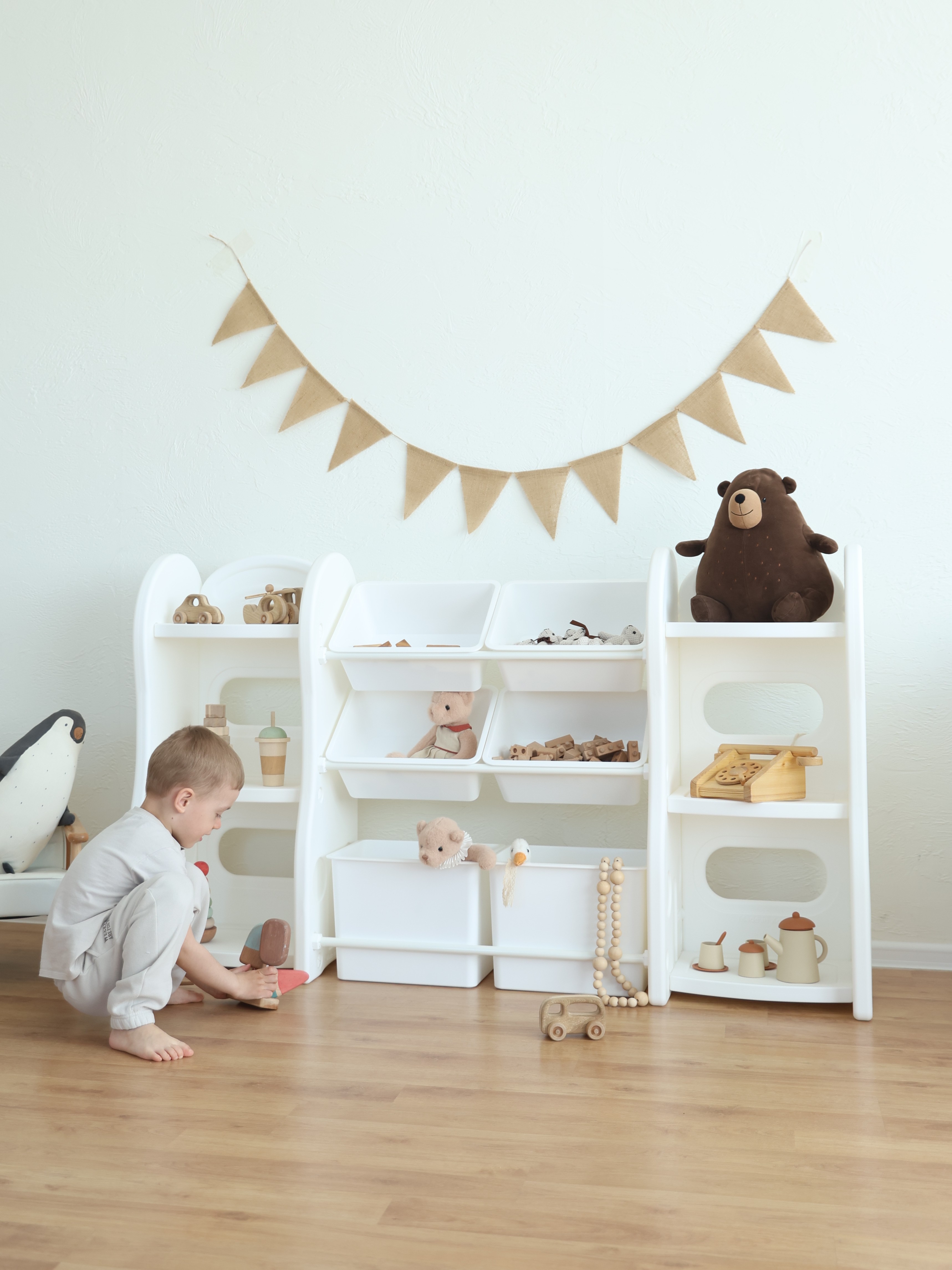 Стеллаж для игрушек Ifam Organizer-4 белый - фото 7