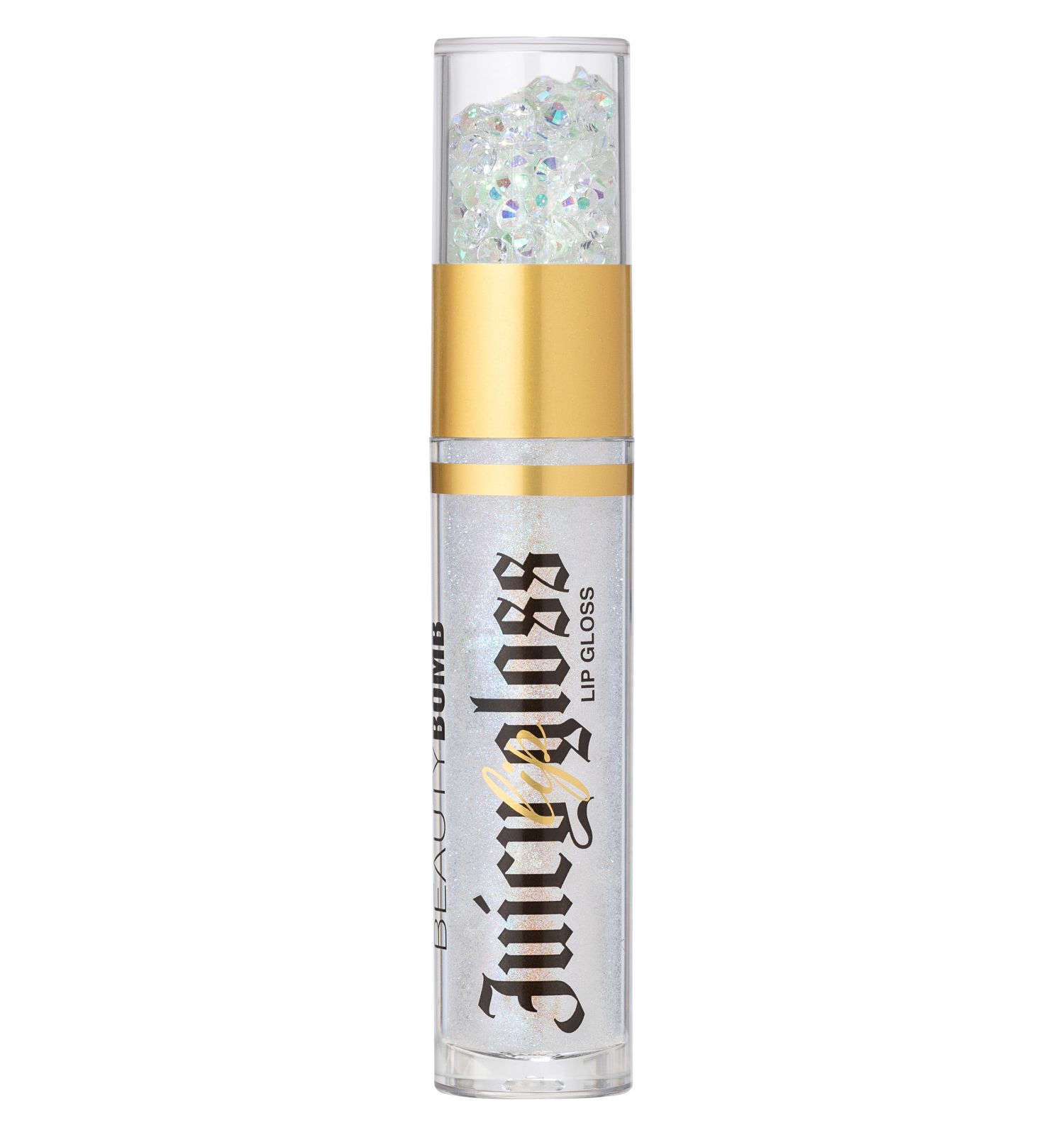 Блеск для губ Beauty Bomb тон 02 нежно-розовый с блестками 3.4мл - фото 2
