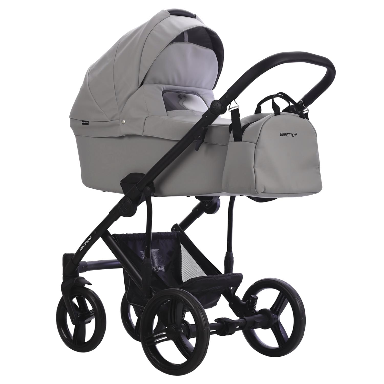 Коляска 2в1 Bebetto Magnum Light Pro серебряный - фото 2