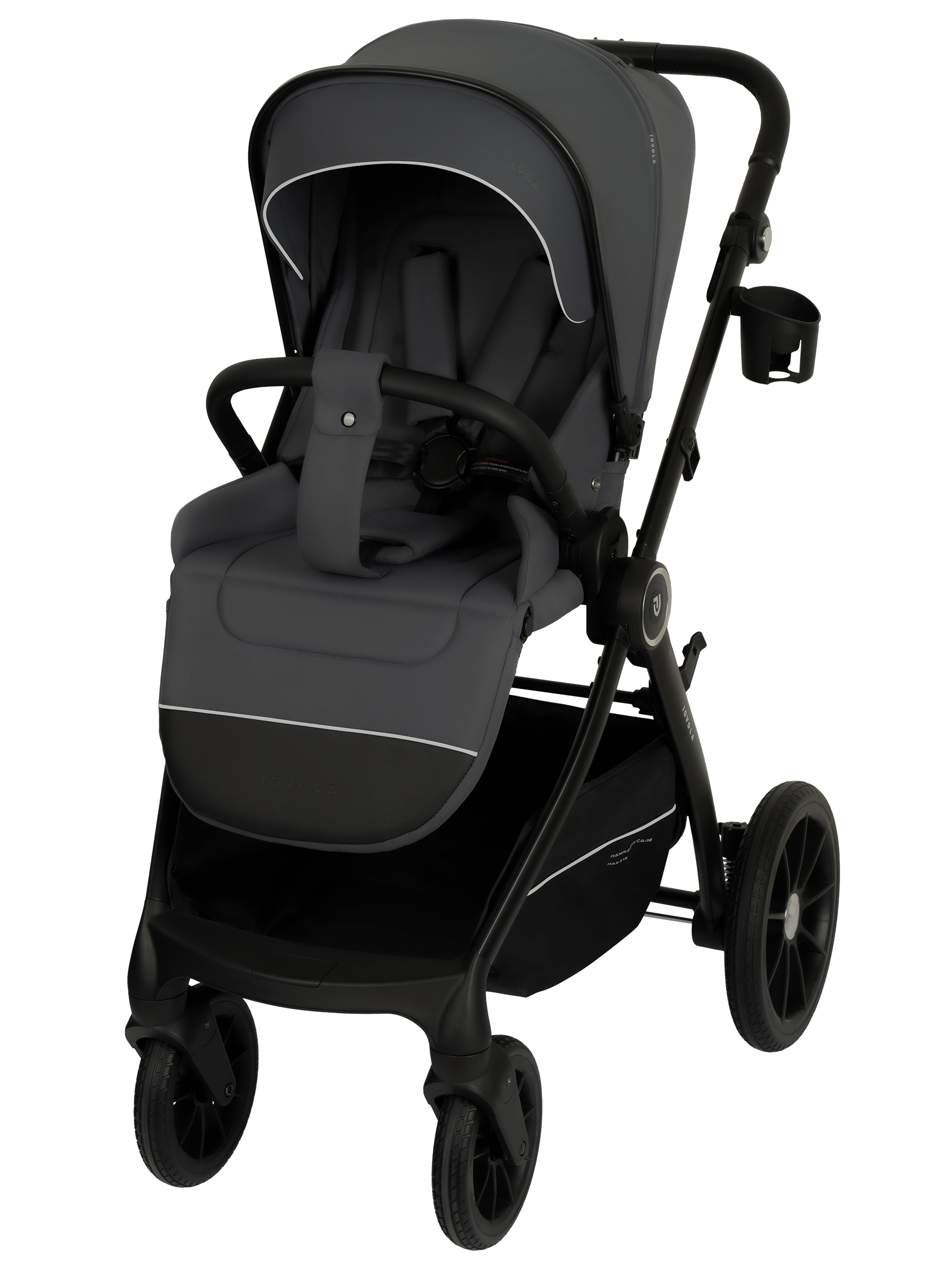 Коляска прогулочная JOVOLA LYRA серый - фото 13