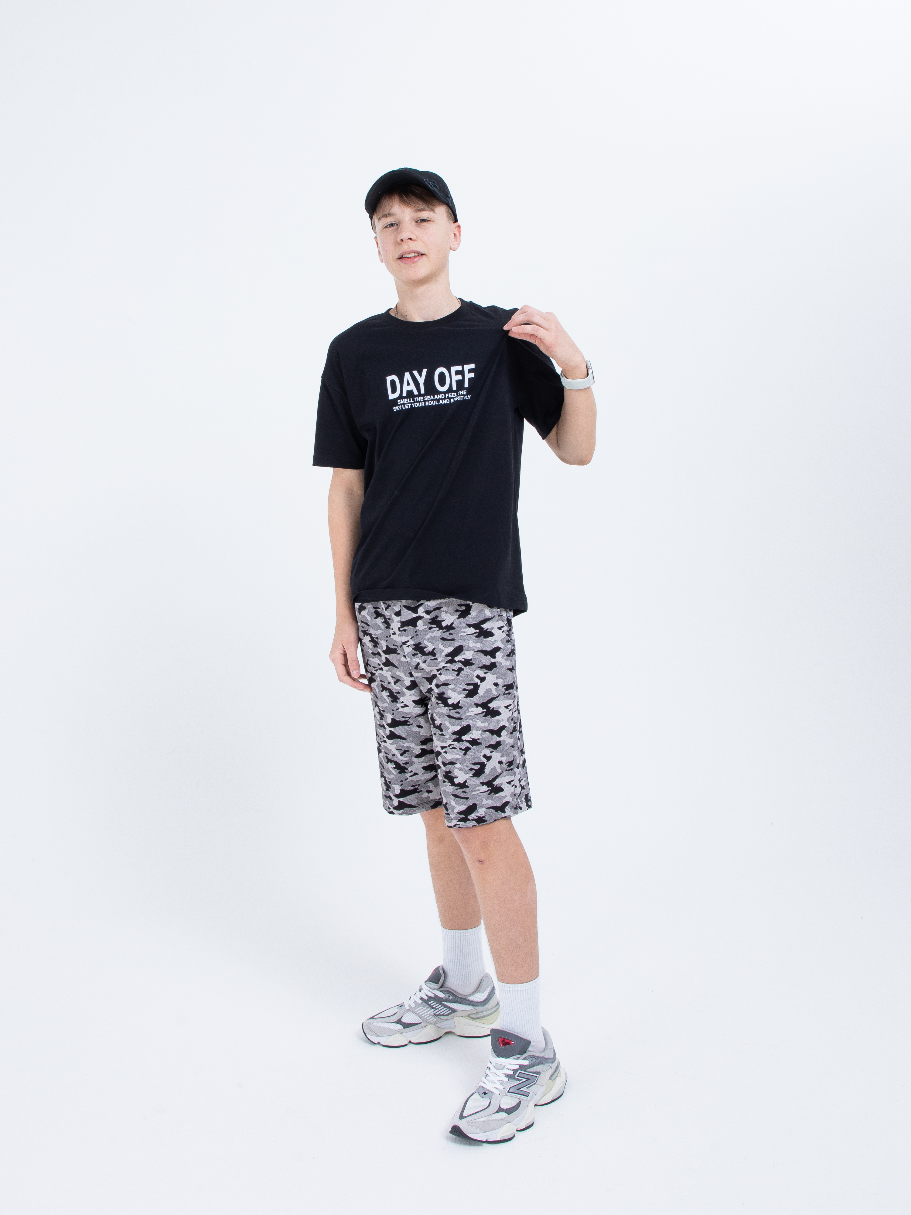 Футболка STELLA MODA 11217_черный - фото 11