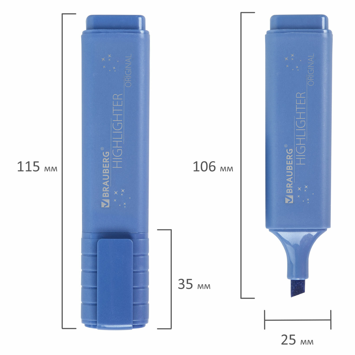 Текстовыделители Brauberg 6 цв. - фото 3