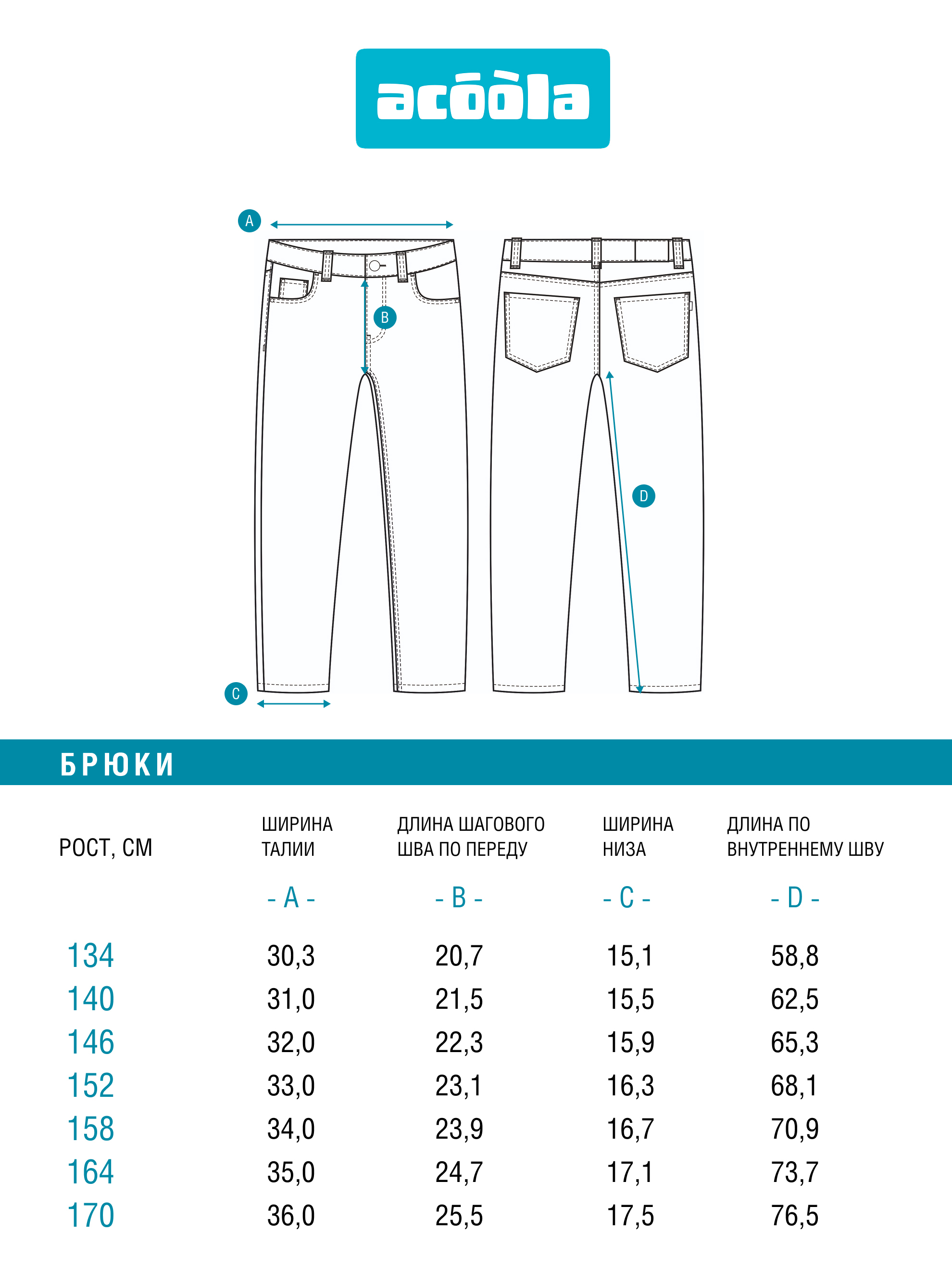 Джинсы Acoola 20110440113_0094434 - фото 8