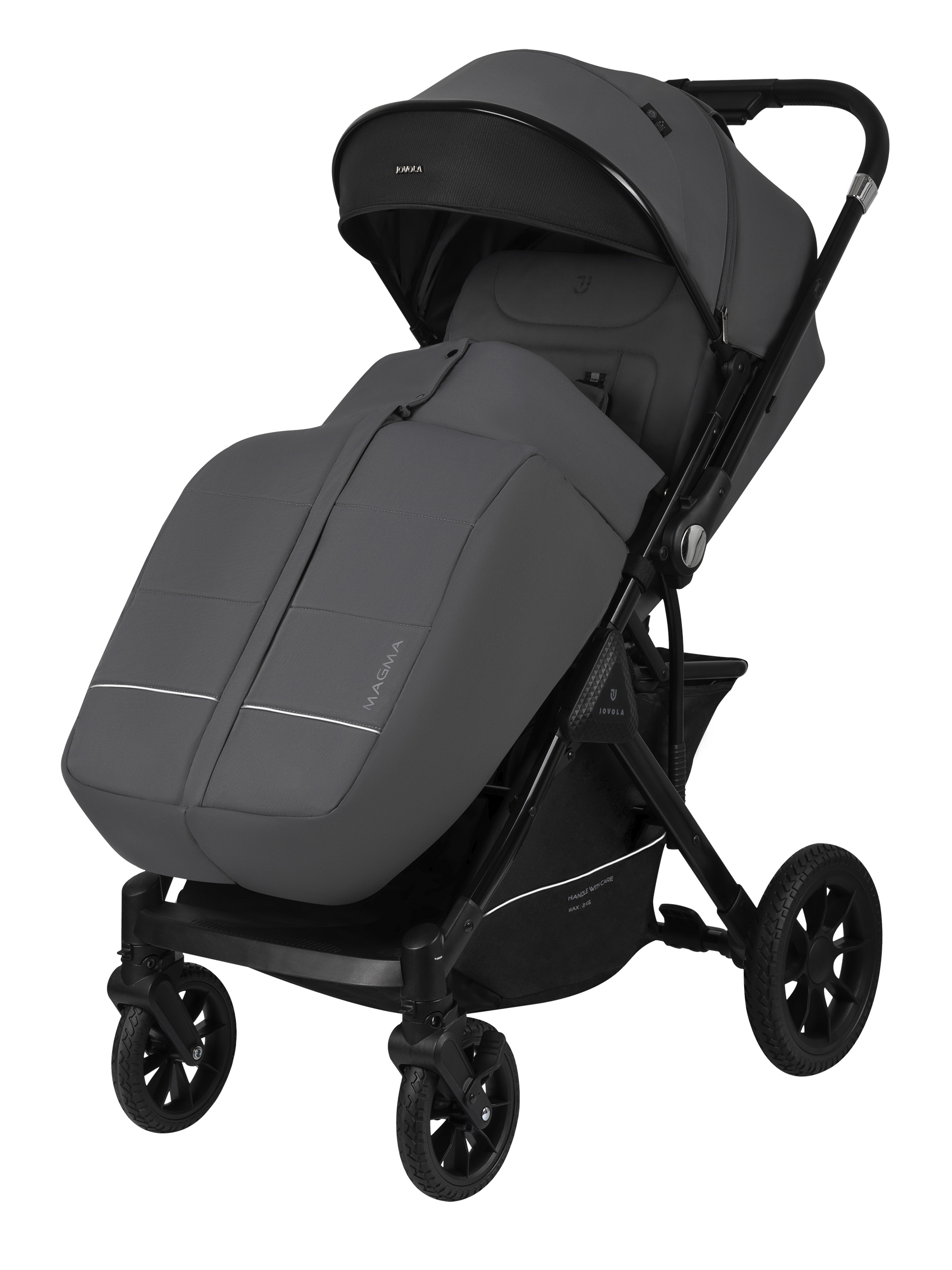 Коляска прогулочная JOVOLA Magma Plus темно-серый - фото 14