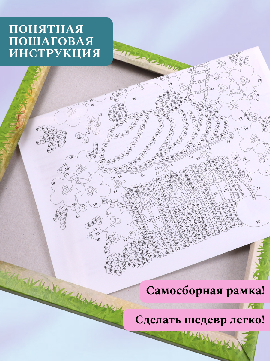 Картина из страз Волшебная мастерская Вишневый десерт - фото 8