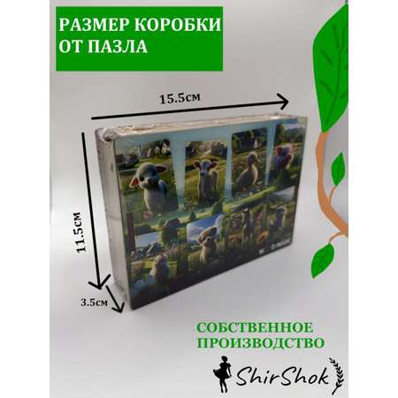 Пазл ShirShok Пазл-сортер Домашние животные деревянный