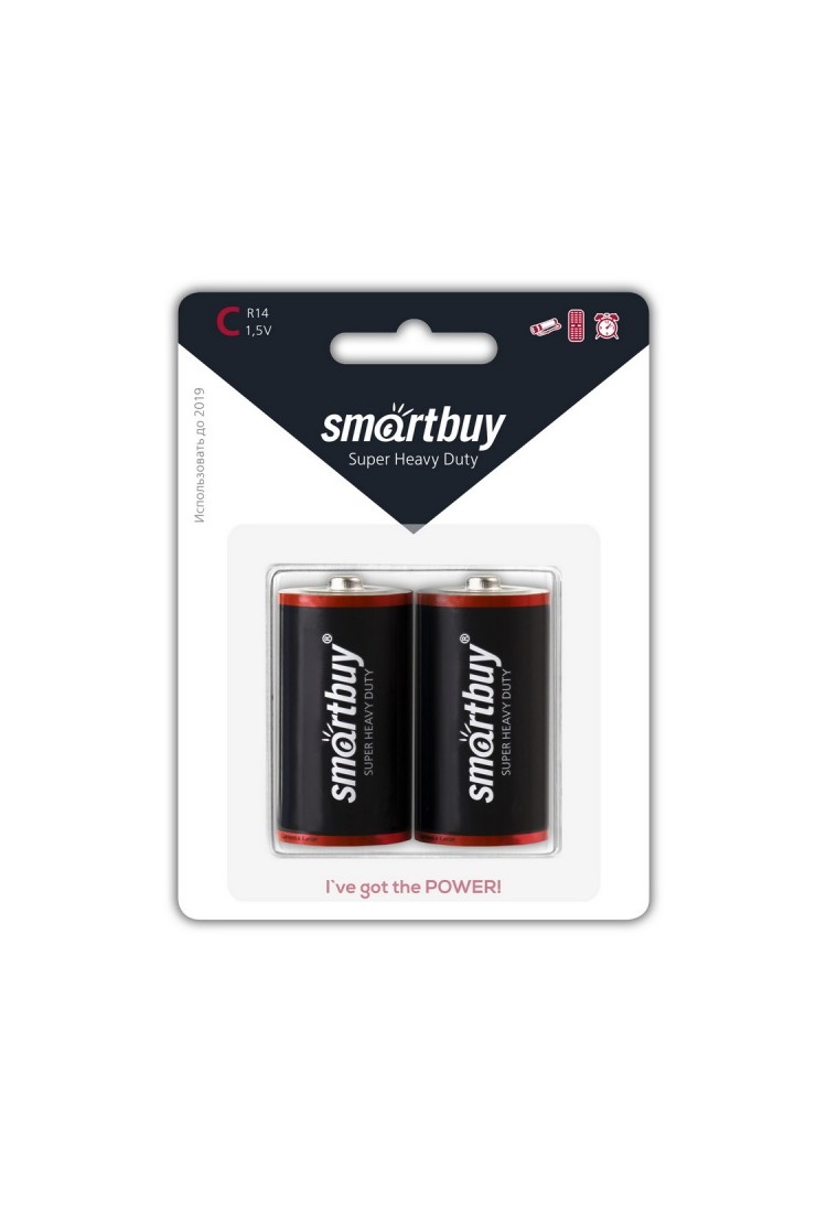 Элемент питания Smartbuy R20 - 2 шт. в упаковке - фото 1