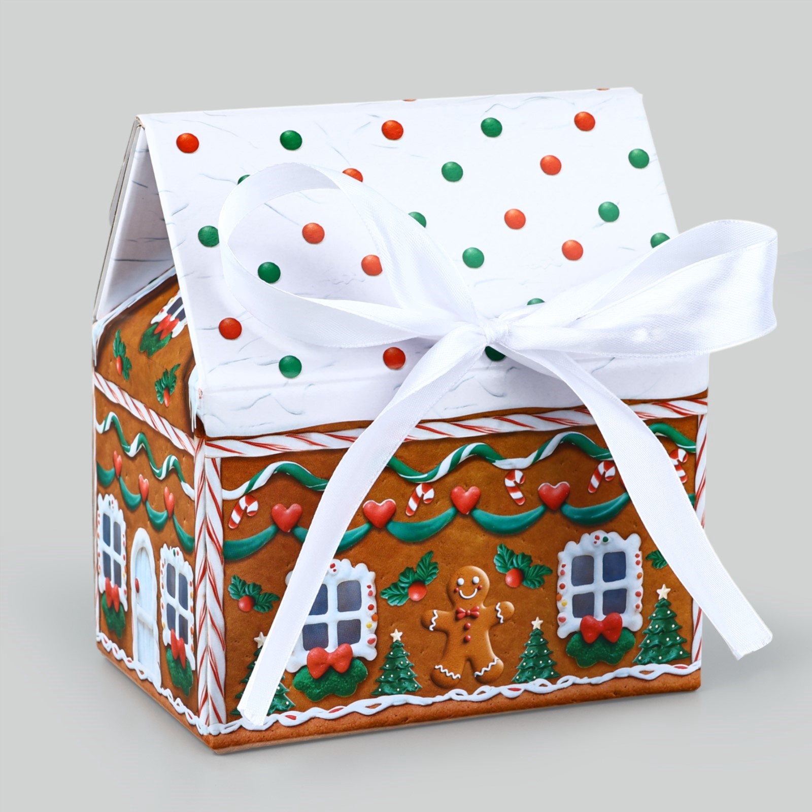 Коробка складная Дарите Счастье "Пряничный домик ", 15 х 18 х 10 см - фото 2