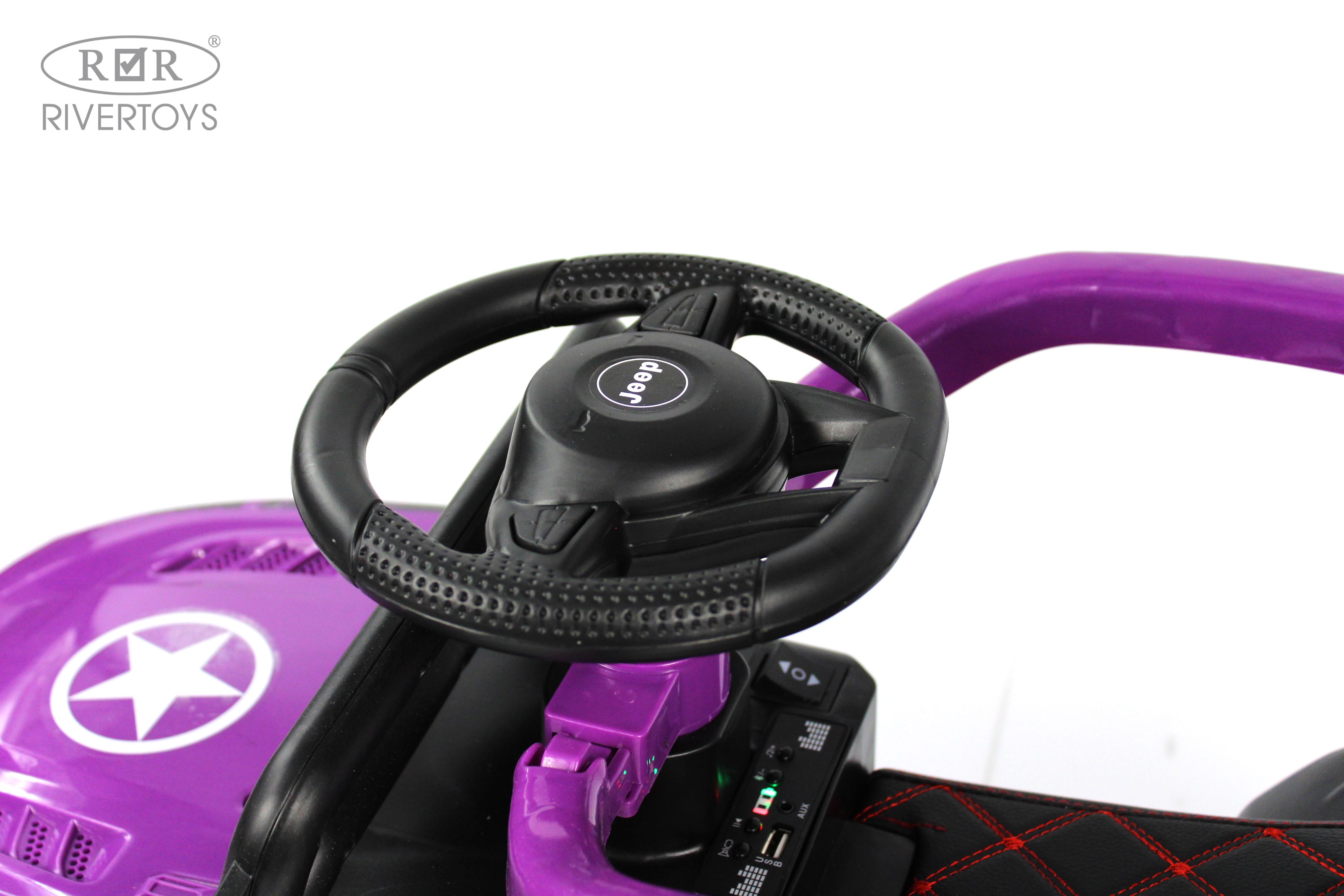 Электромобиль RIVERTOYS G003GG-VIOLET С пультом ДУ - фото 10