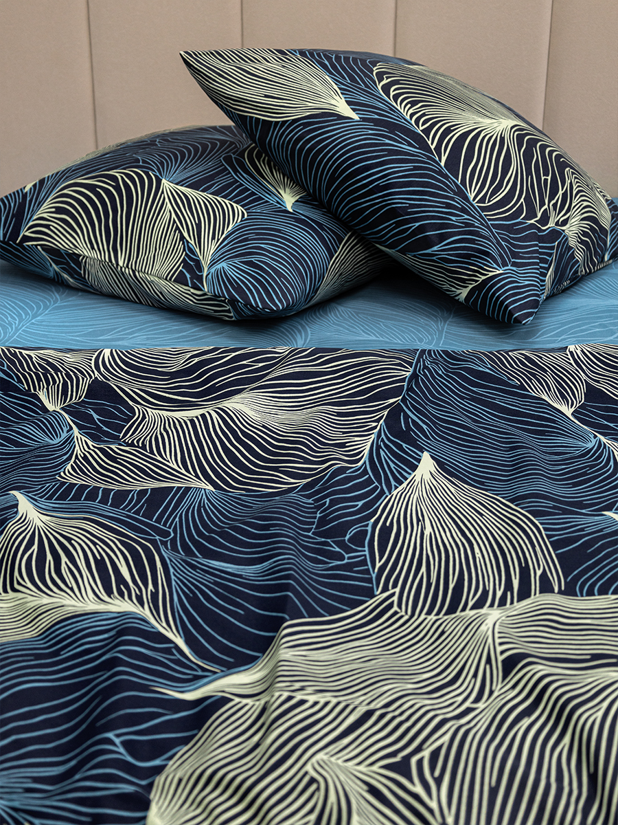 Комплект постельного белья для SNOFF сатин Крена полутораспальный 4 предм. - фото 5