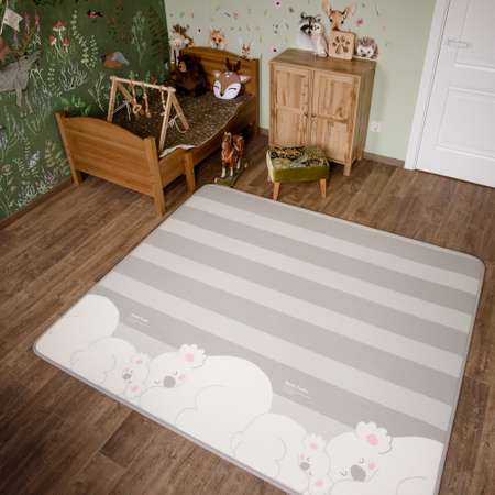 Коврик двухсторонний PARKLON Prime Living Коалы/Слоники за хвостики утолщённый DS-8215-ID-KFET