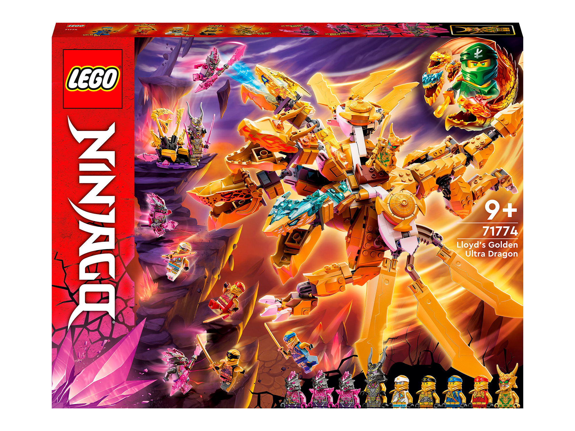 Конструктор LEGO NINJAGO Золотой ультрадракон Ллойда блочный - фото 16