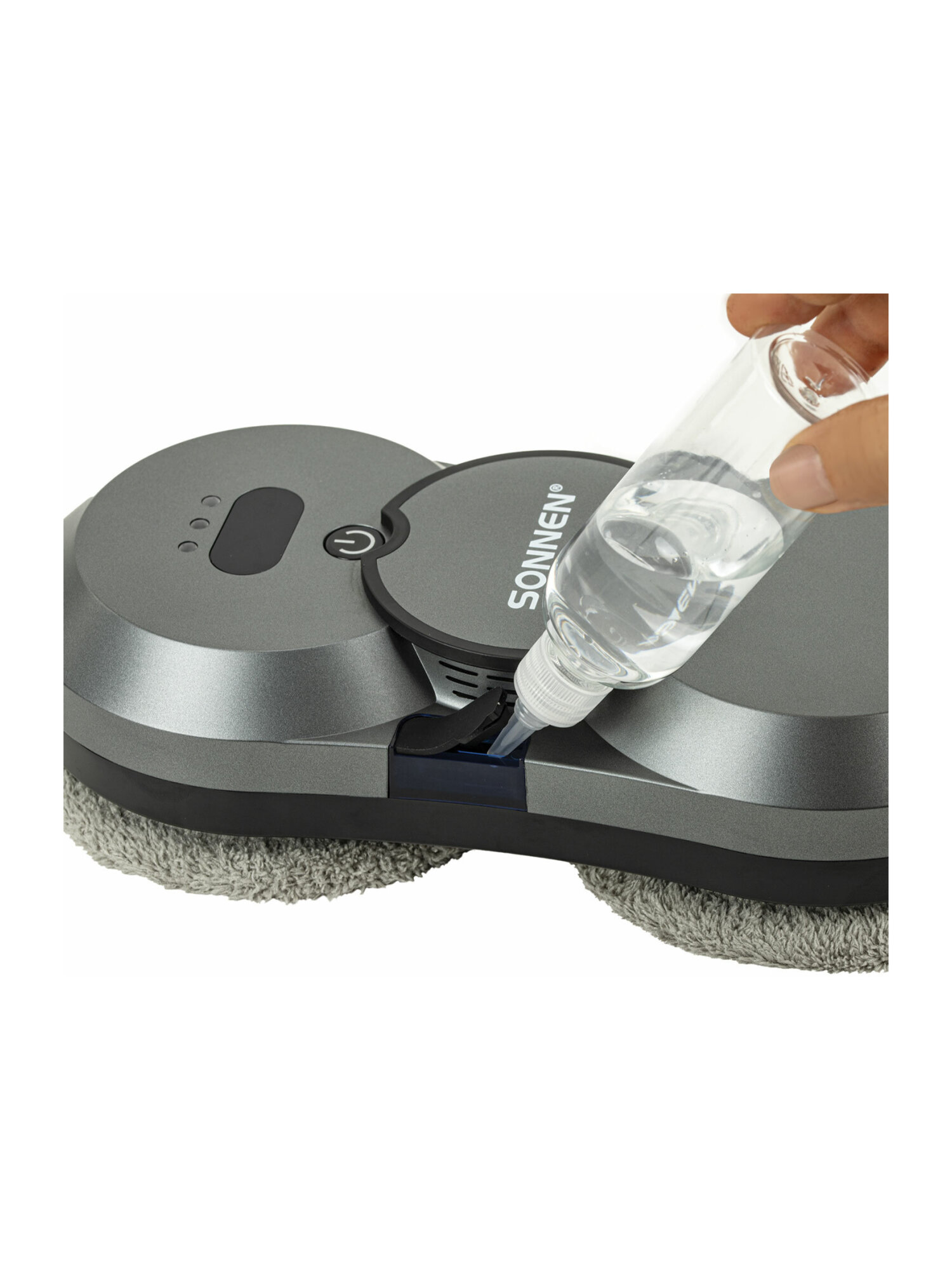 Робот мойщик окон Sonnen с распылением датчик от падения 26 салфеток пульт ДУ - фото 21