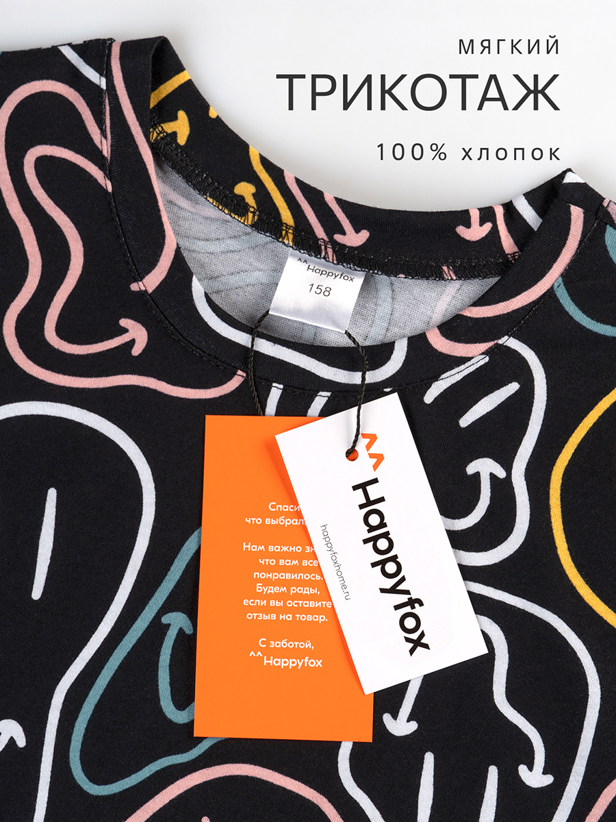 Шорты HappyFox HF4872SPсмайл.черный - фото 3