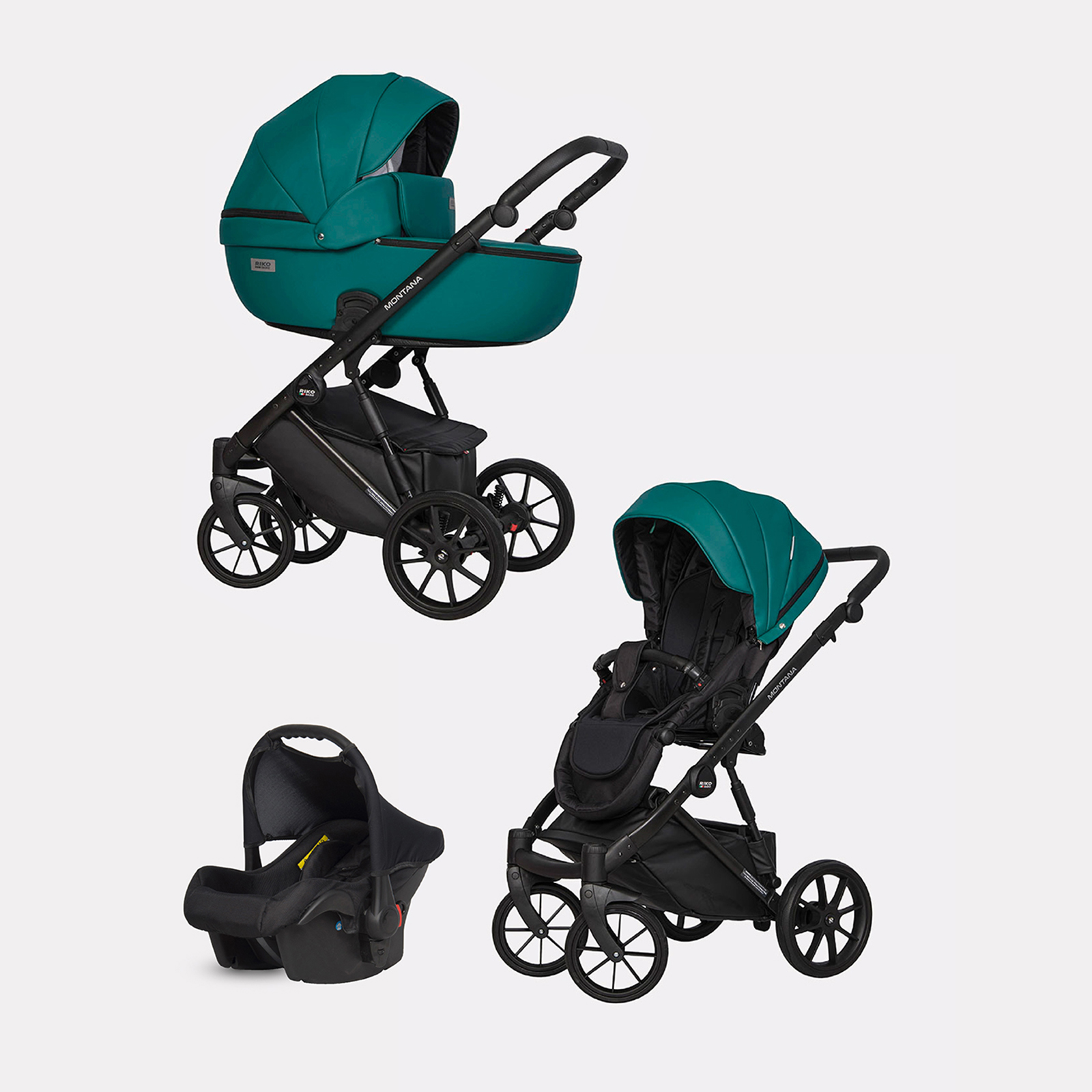 Коляска 3в1 Riko Basic Montana Ecco - фото 1