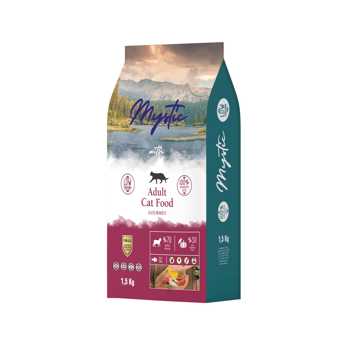Корм для кошек Mystic 1.5кг Adult Cat Food Gourmet - фото 1