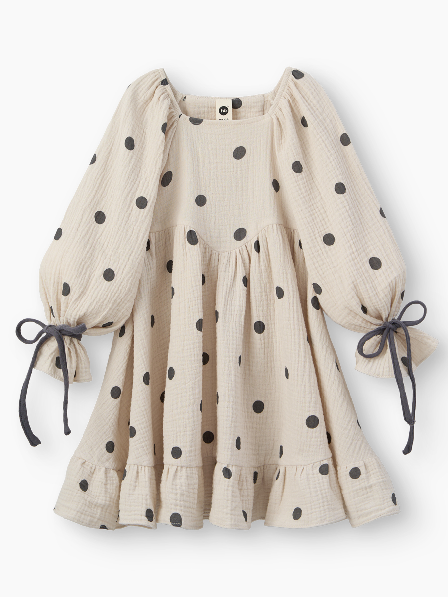 Платье Happy Baby 88273-1_beige-with-dots - фото 16