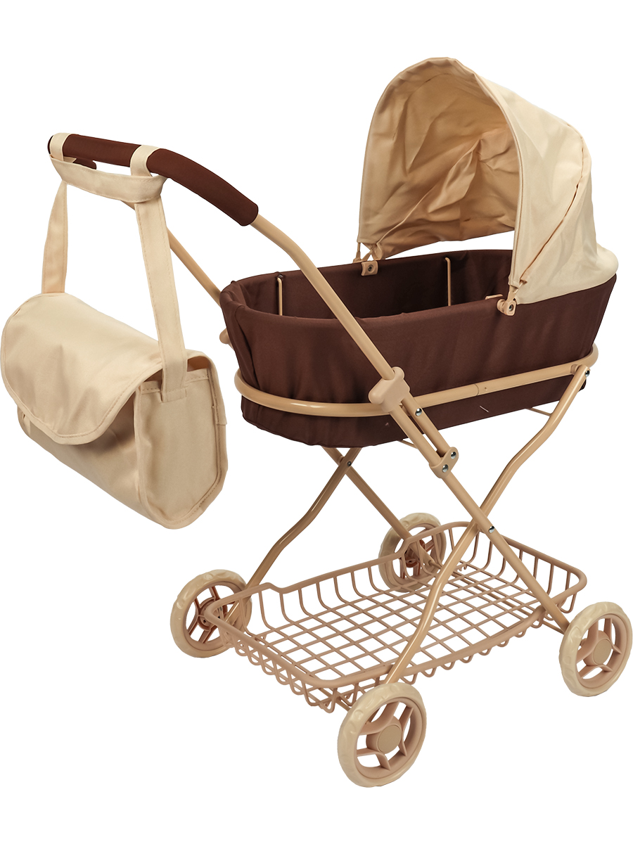 Коляска-люлька для кукол Рыжий кот 9325-BB - фото 1