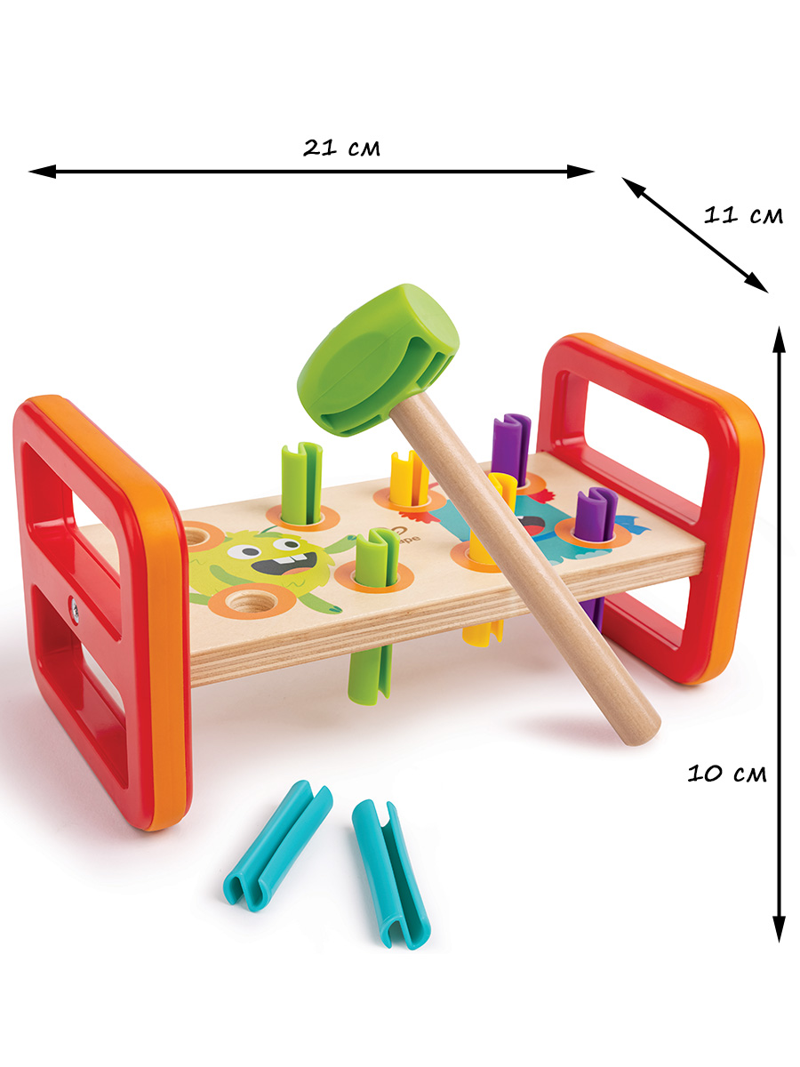 Игрушка Hape стучалка Веселые монстрики - фото 3