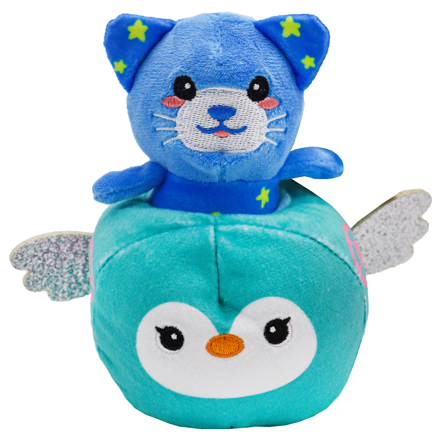 Игрушка мягкая Funky Toys кенга котенок и голубая птичка FT5915-4-МП - фото 3