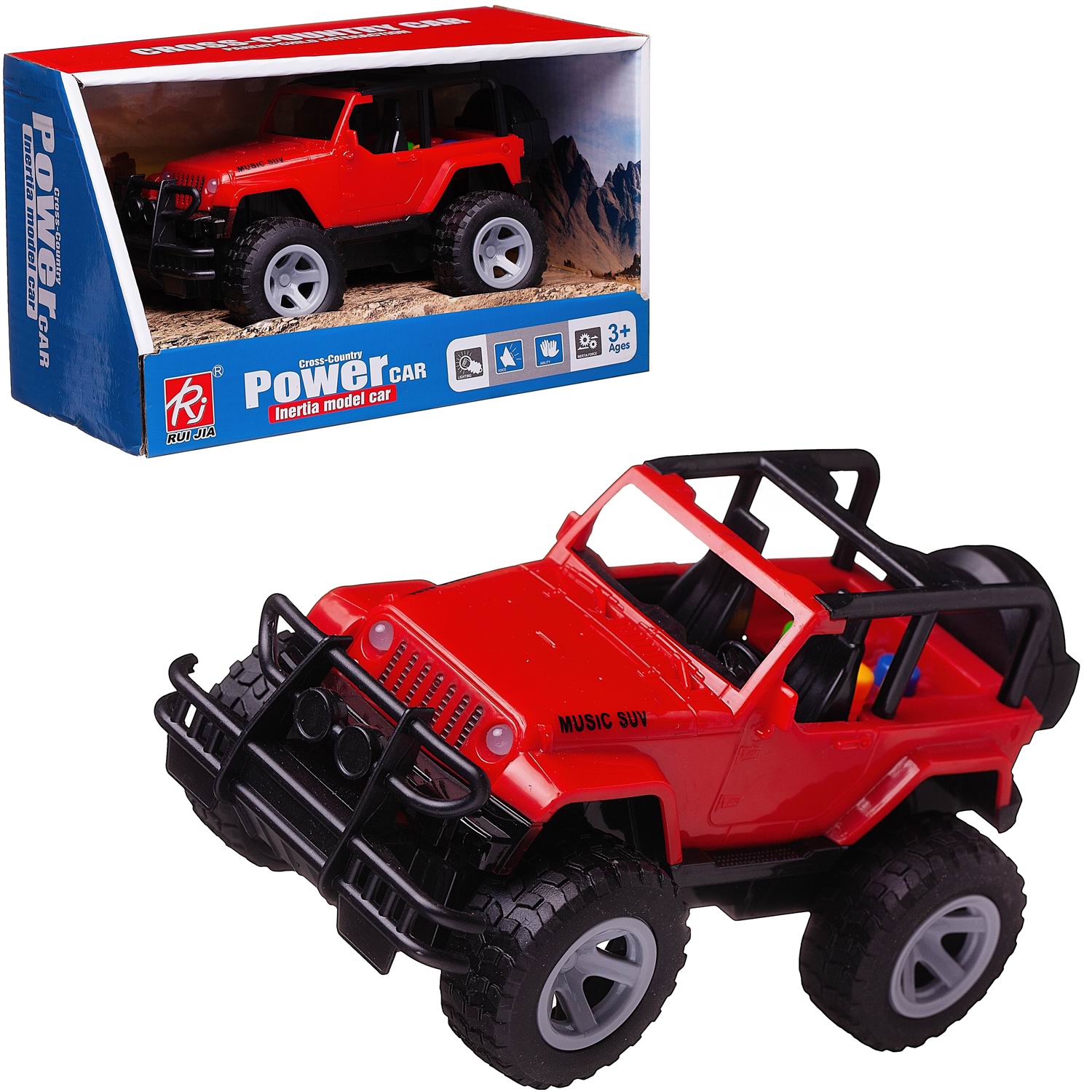 Внедорожник Junfa Jeep R6686A/красная - фото 3