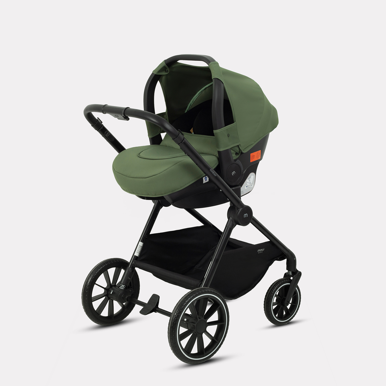 Коляска 3в1 MOWbaby AMBER зеленый - фото 19