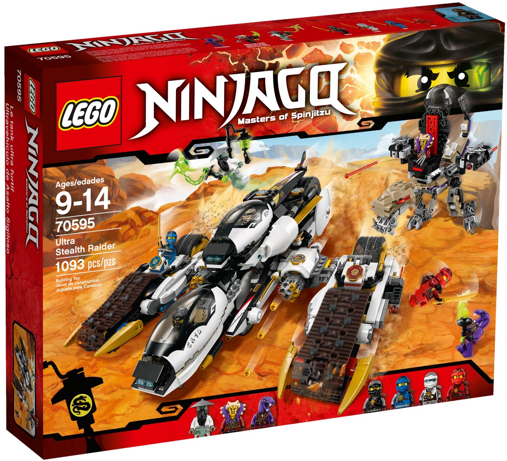 Изображение товара Конструктор LEGO NINJAGO Ультра Стелс Рейдер 4в1 70595 для мальчиков