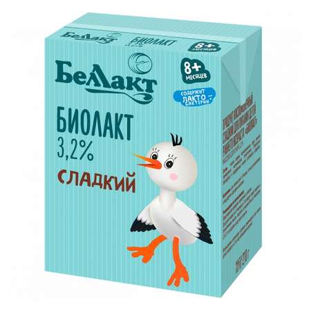 Продукт кисломолочный Беллакт Биолакт 3.2% 210г с 10месяцев
