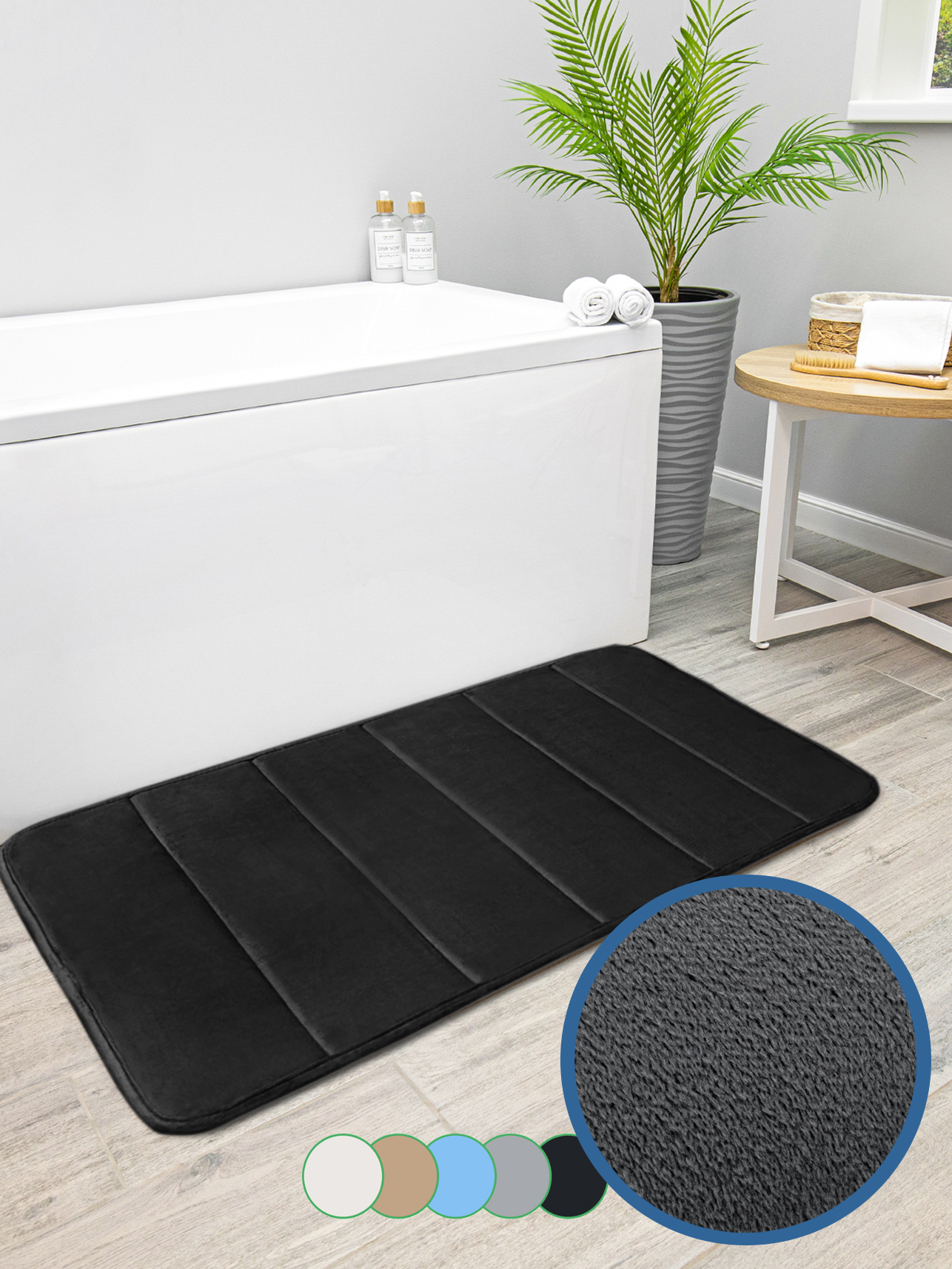 Коврик для ванной VILINA Велюр 50 x 80 см 1 шт. - фото 8