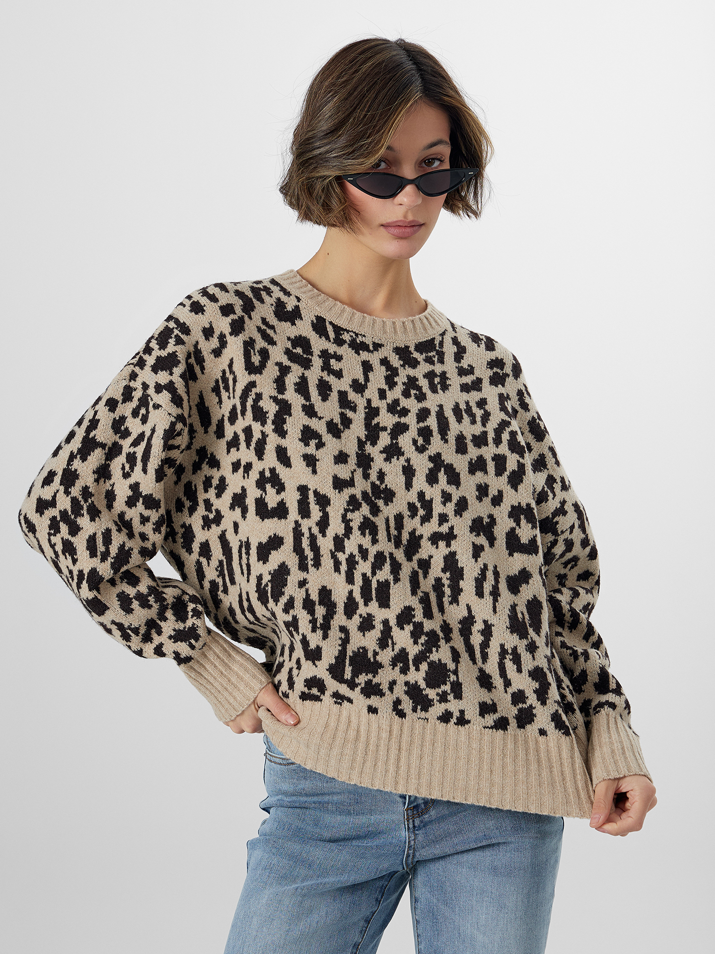 Джемпер Mark Formelle (Марк Формэль) 122487/светлый леопард - фото 7