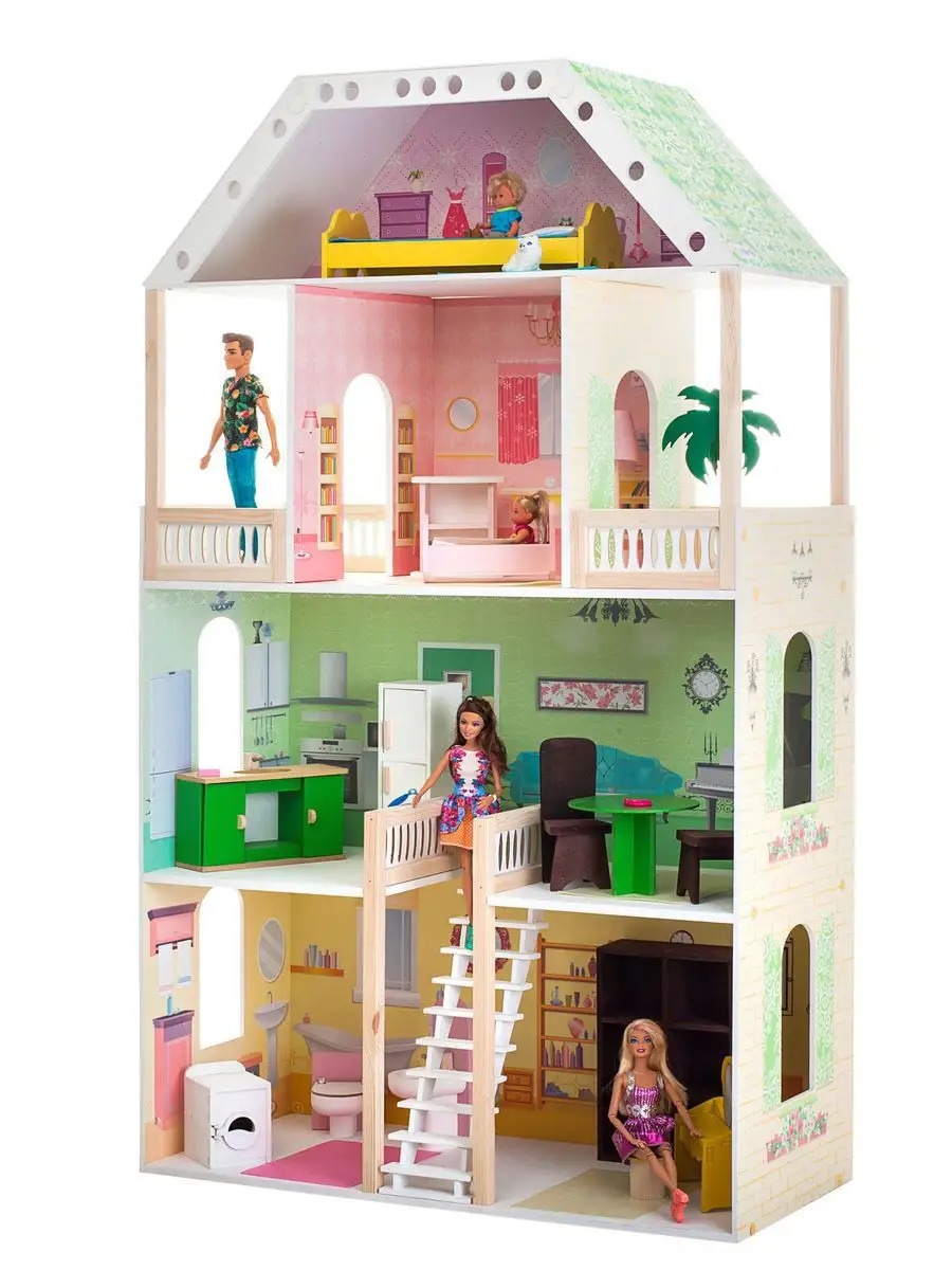 Домик для кукол PAREMO с мебелью PD318-01 - фото 3