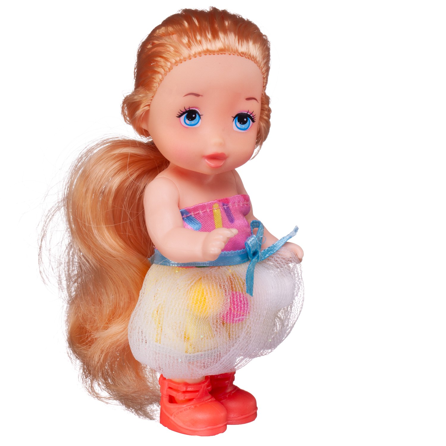 Кукла мини Junfa Baby Ardana высота 11 см DH2210B/голубая - фото 5