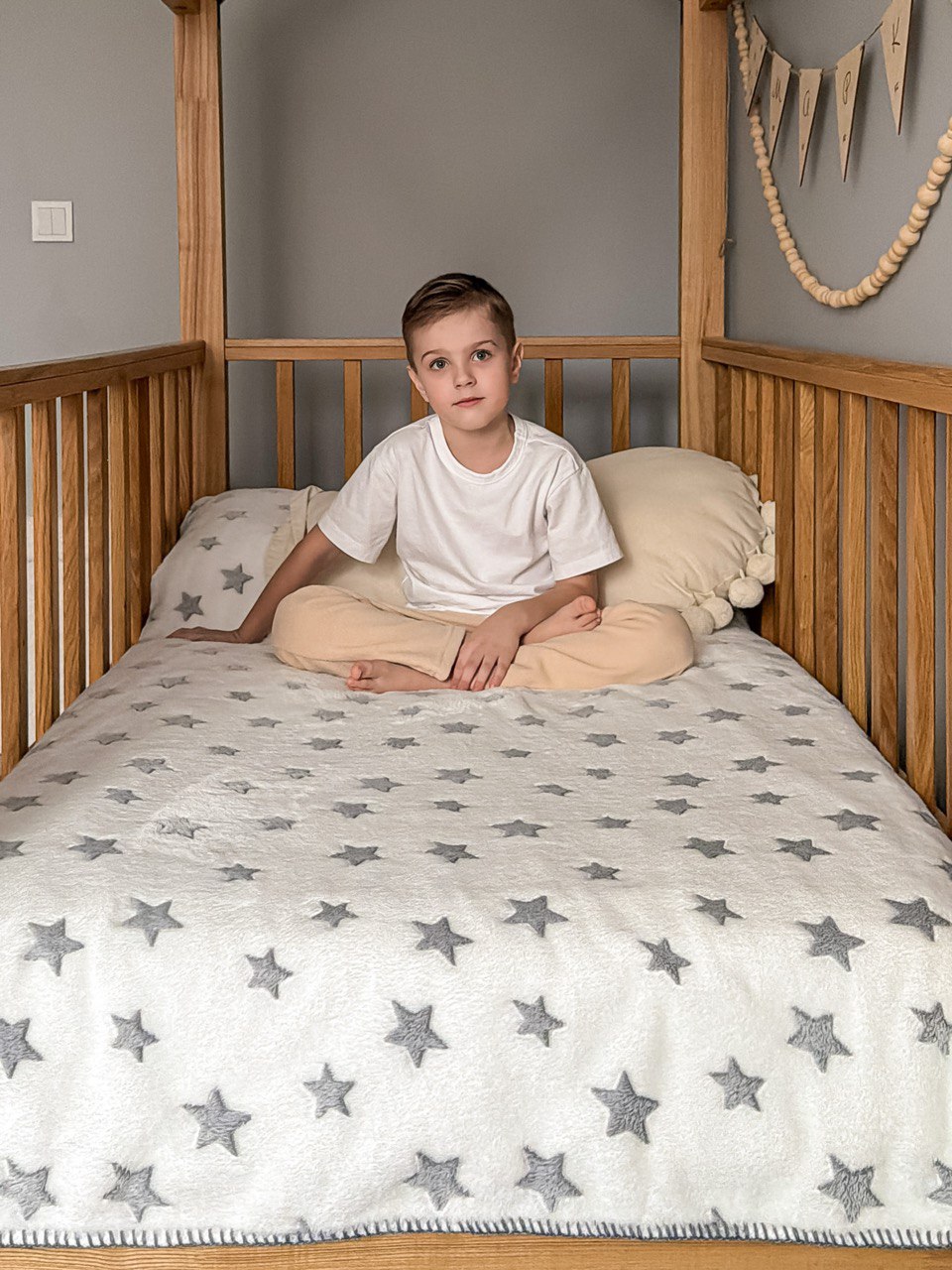 Плед ОТК 200 x 150 см велсофт - фото 2