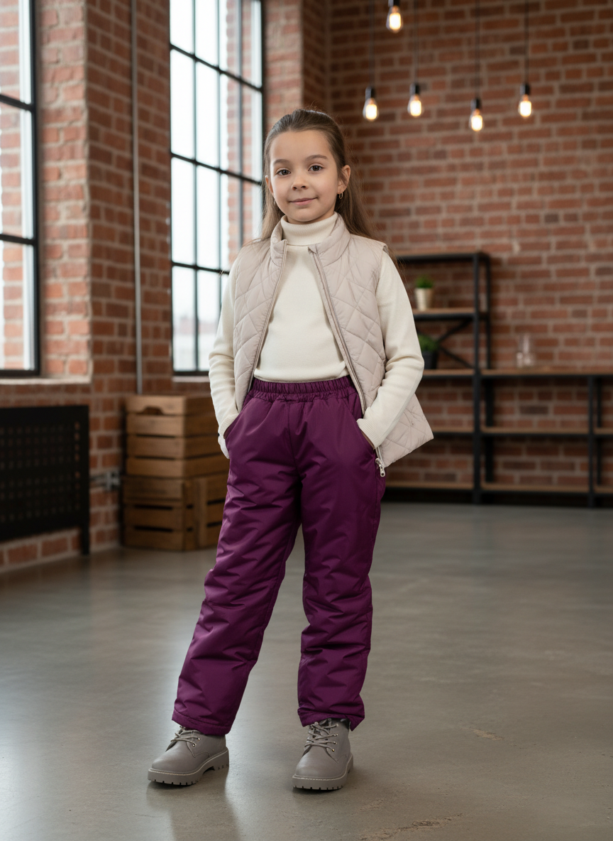 Брюки Arctic kids 10-003/1 пурпур - фото 2