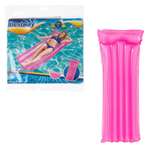 Надувной матрас для плавания Bestway 183 х 76 водяной матрац для бассейна моря речки пляжа розовый