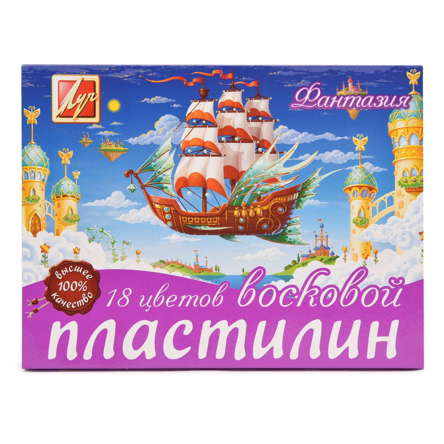 Пластилин Луч восковой 18 цв. в ассортименте - фото 4