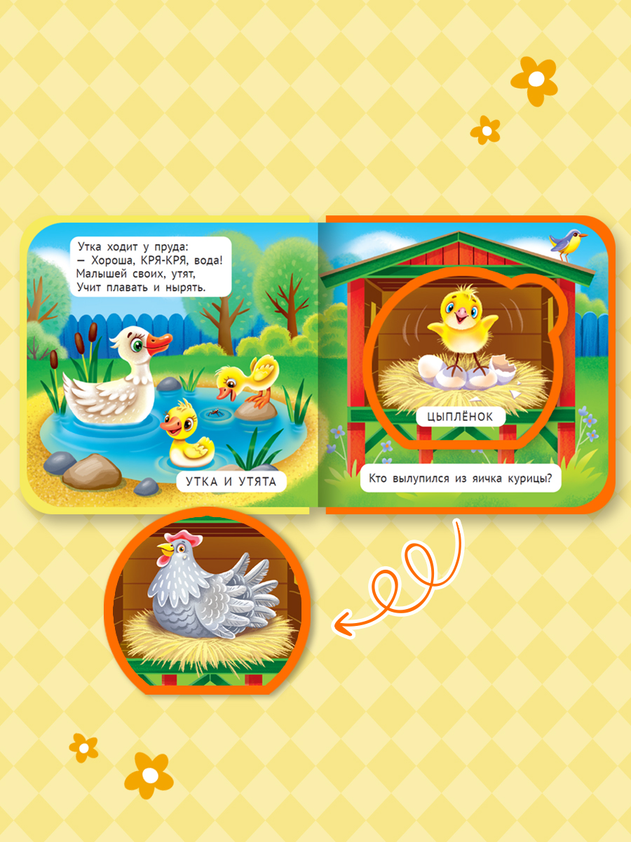 Книжка мягкая Проф-Пресс с пазлами на пене ЭВА Мамы и малыши - фото 4