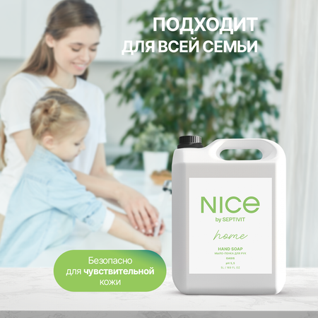 Мыло жидкое NICE by Septivit Фисташка 5450 г 5000 мл