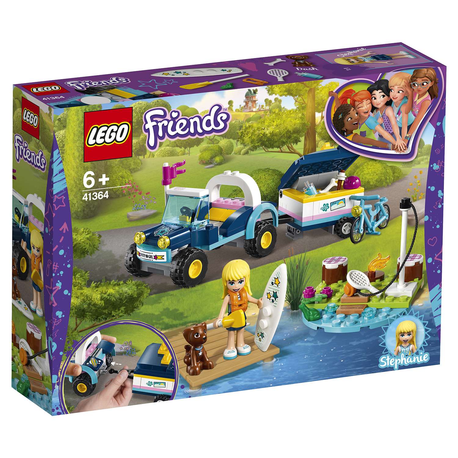 Конструктор LEGO Friends Багги с прицепом Стефани блочный - фото 2