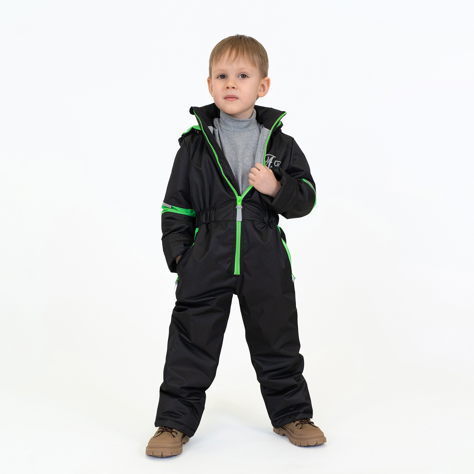 Комбинезон Arctic kids 30-041/2 черный яблоко - фото 1