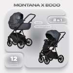Коляска 2в1 Riko Basic Montana X Ecco серый